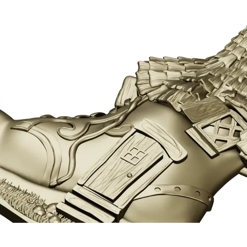 Elf Boot Cottage - detailed STL 3D model for CNC milling