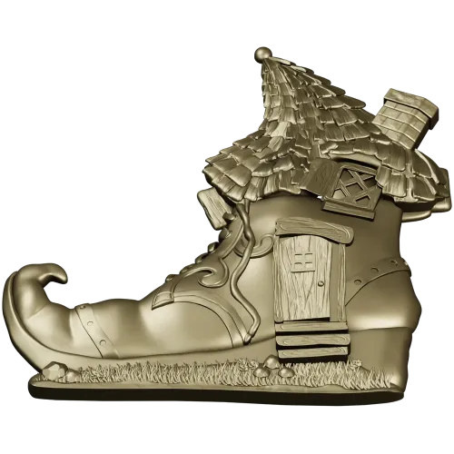 Elf Boot Cottage - detailed STL 3D model for CNC milling