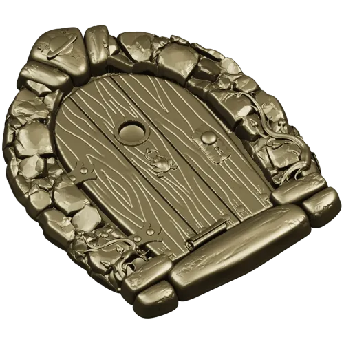 Starstone Cottage Door - STL 3D model for CNC carving