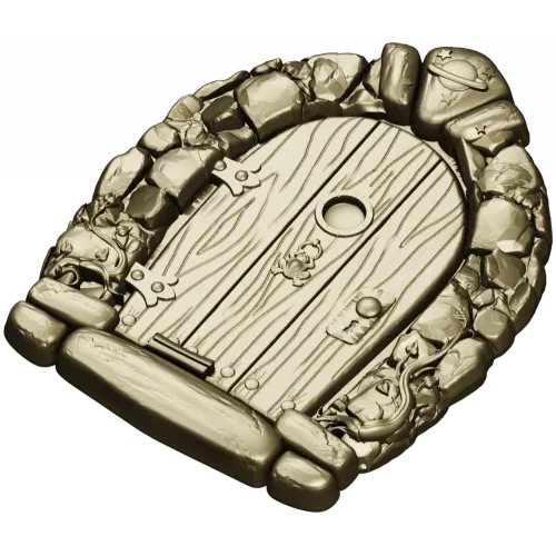 Starstone Cottage Door - STL 3D model for CNC carving