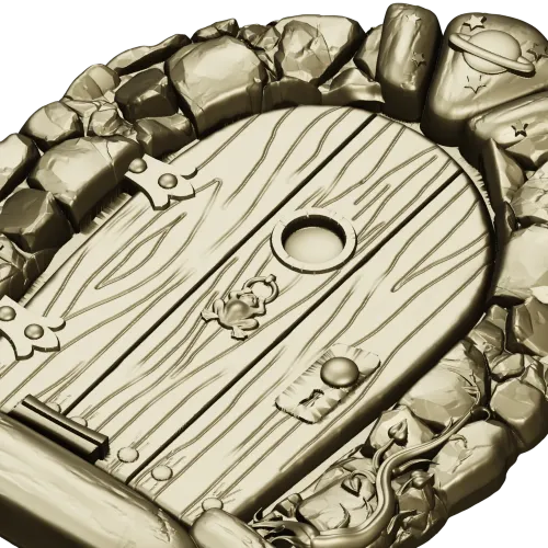 Starstone Cottage Door - STL 3D model for CNC carving