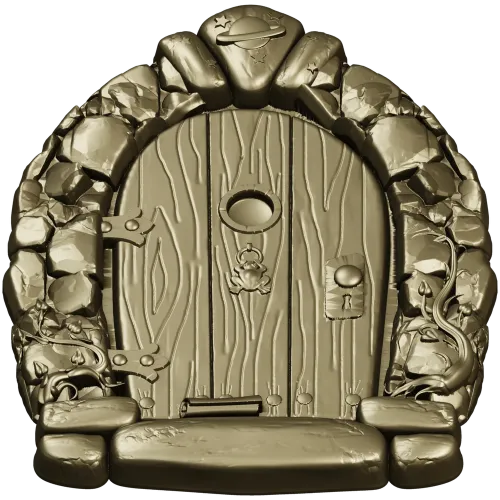 Starstone Cottage Door - STL 3D model for CNC carving