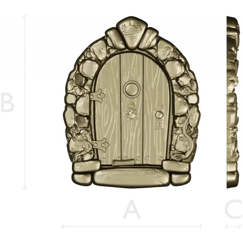 Starstone Cottage Door - STL 3D model for CNC carving