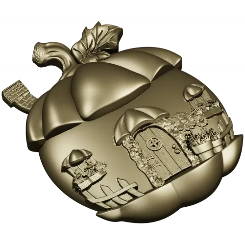 3D модель "Тыквенный домик" - STL для ЧПУ
