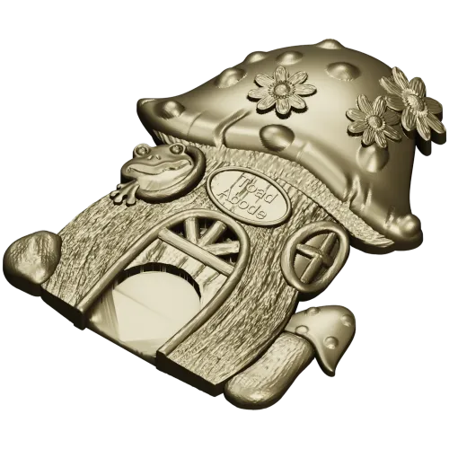 Toadstool Cottage - STL 3D model for CNC router