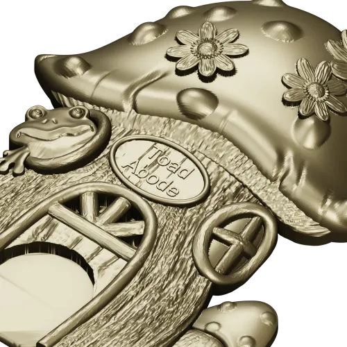 Toadstool Cottage - STL 3D model for CNC router