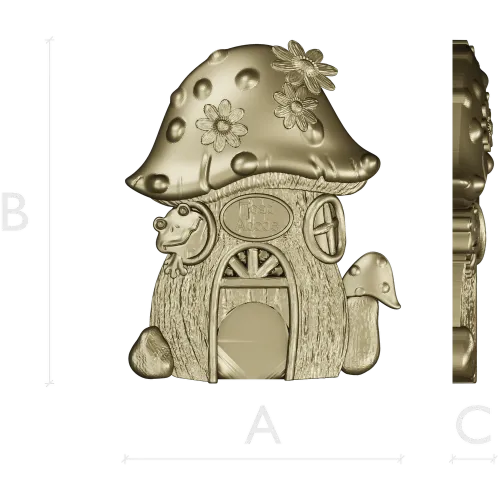 Toadstool Cottage - STL 3D model for CNC router