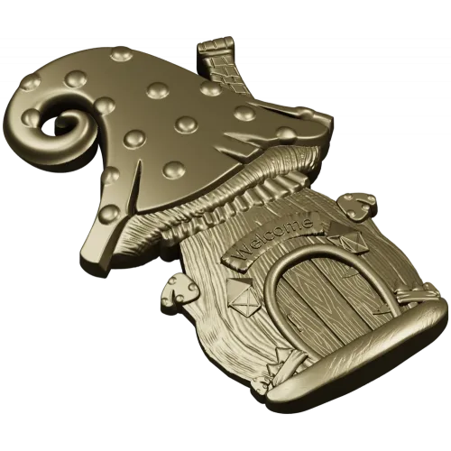 Fairy Mushroom Cottage STL Relief