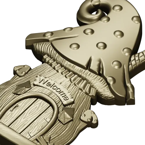 Fairy Mushroom Cottage STL Relief