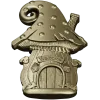 Fairy Mushroom Cottage STL Relief