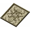 Sunflower Baroque Decorative Panel - STL model for CNC milling