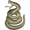 Coiled Viper - high-relief STL 3D model for CNC milling