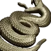 Coiled Viper - high-relief STL 3D model for CNC milling