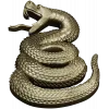 Coiled Viper - high-relief STL 3D model for CNC milling