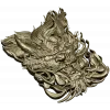 Embermane Dragon Head - high-relief 3D STL model for CNC carving