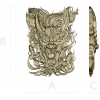 Embermane Dragon Head - high-relief 3D STL model for CNC carving