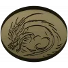 Dragon Wave Medallion - STL 3D Model for CNC