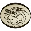 Dragon Wave Medallion - STL 3D Model for CNC