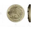 Dragon Wave Medallion - STL 3D Model for CNC