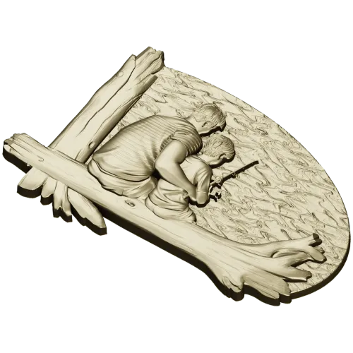 Отцовский урок - 3D панно для ЧПУ в формате STL