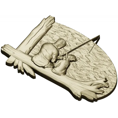 Рыбацкий вечер - 3D модель STL для ЧПУ