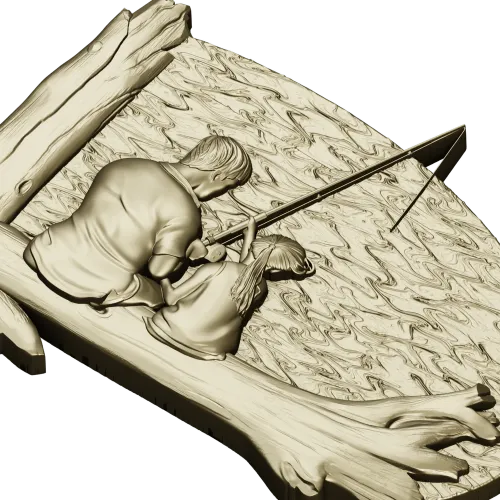 Рыбацкий вечер - 3D модель STL для ЧПУ