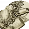 Kraken's Bounty Relief - high-relief STL 3D model for CNC