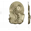 Kraken's Bounty Relief - high-relief STL 3D model for CNC