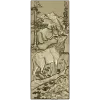 3D модель STL "Горный олень" - рельефная панель для ЧПУ