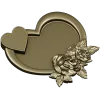 Сердце с розами - 3D модель STL для ЧПУ