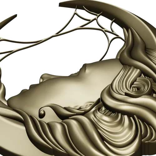 Лунная дама - 3D модель в формате STL для ЧПУ