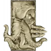 Kraken Embrace - octopus relief STL 3D model for CNC