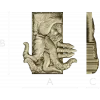 Kraken Embrace - octopus relief STL 3D model for CNC