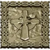 Celtic Cross with Rose - Relief Panel STL for CNC