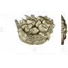 Fruit Basket Relief STL for CNC