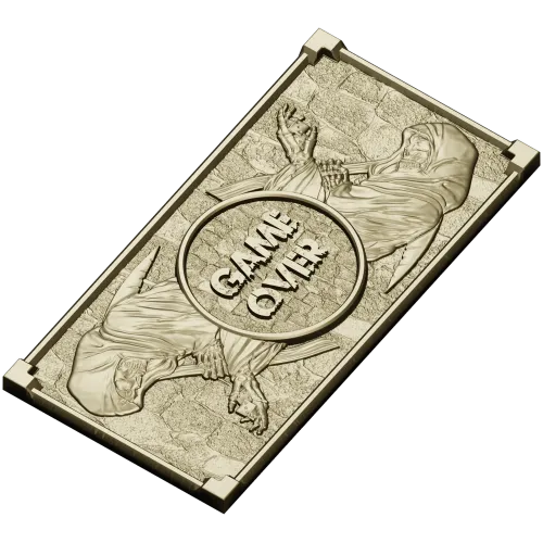 Game Over Reaper Relief - STL 3D model for CNC milling