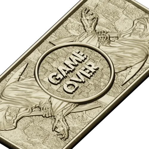 Game Over Reaper Relief - STL 3D model for CNC milling
