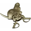 Pirate Skull with Parrot - STL 3D Model for CNC