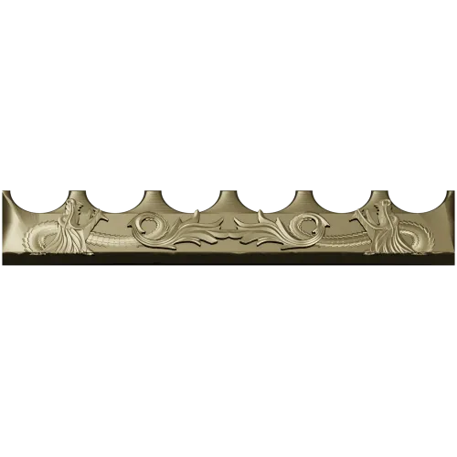 Mermaid Frieze STL - High-Relief Decorative Panel for CNC