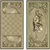 Ренессансные барельефные панели для нард - STL модель для ЧПУ