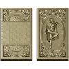 Ренессансные барельефные панели для нард - STL модель для ЧПУ