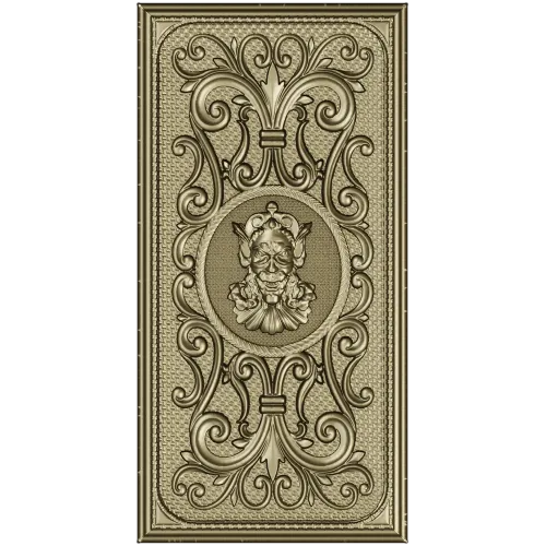 Demonic Medallion Relief Panel - STL 3D model for CNC