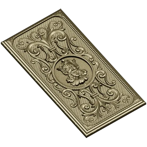Demonic Medallion Relief Panel - STL 3D model for CNC
