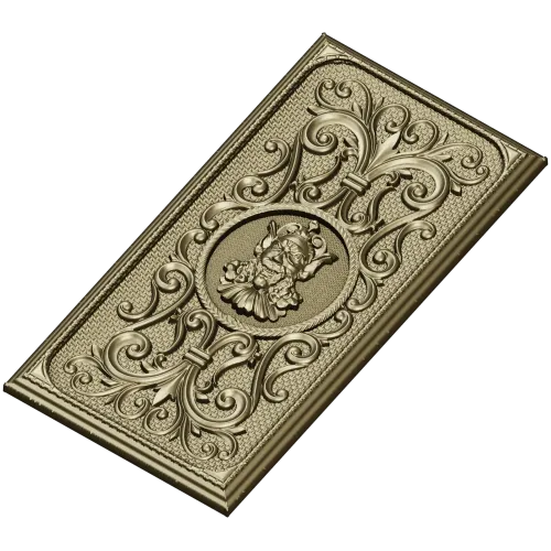 Demonic Medallion Relief Panel - STL 3D model for CNC
