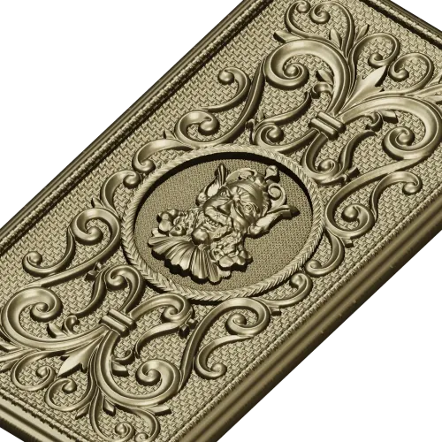 Demonic Medallion Relief Panel - STL 3D model for CNC