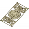 Lion Medallion Decorative Panel - STL 3D Model for CNC