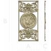 Lion Medallion Decorative Panel - STL 3D Model for CNC
