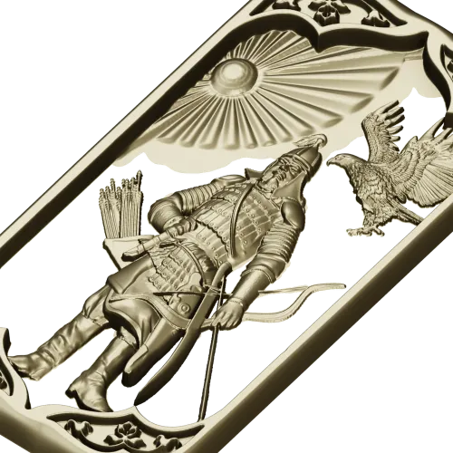 3D панно "Воин и Орёл" - STL для ЧПУ