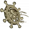 Skull at the Helm - 3D STL model for CNC carving