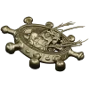 Skull at the Helm - 3D STL model for CNC carving
